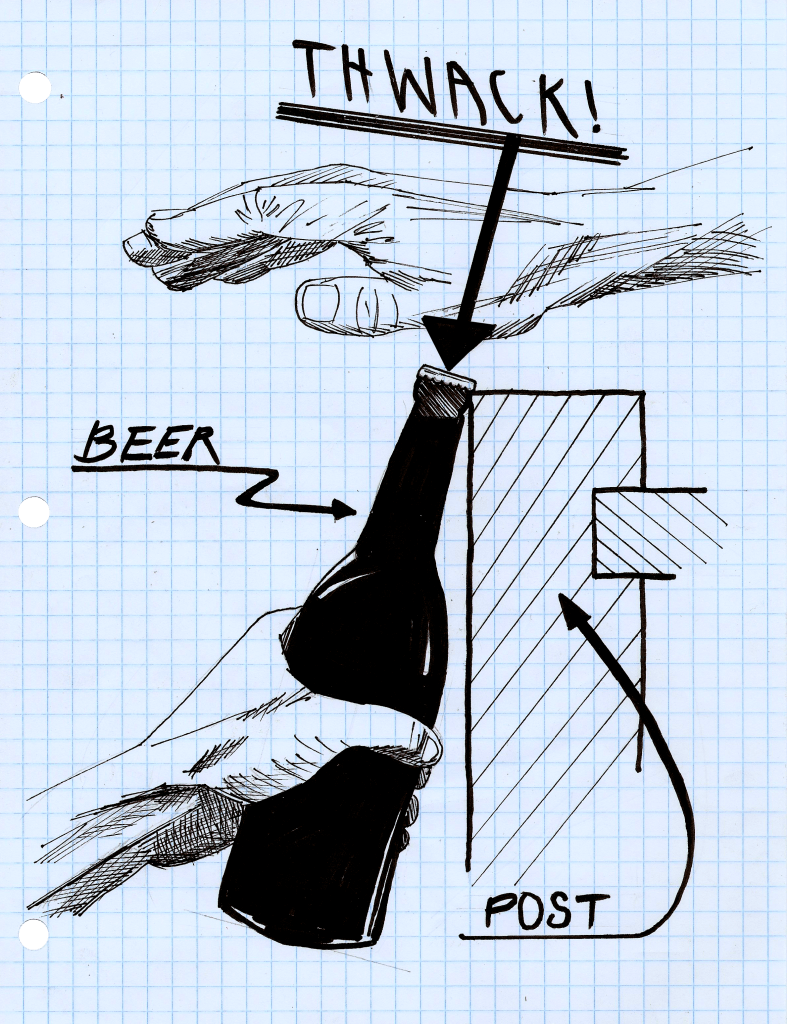 fencepost beer opener